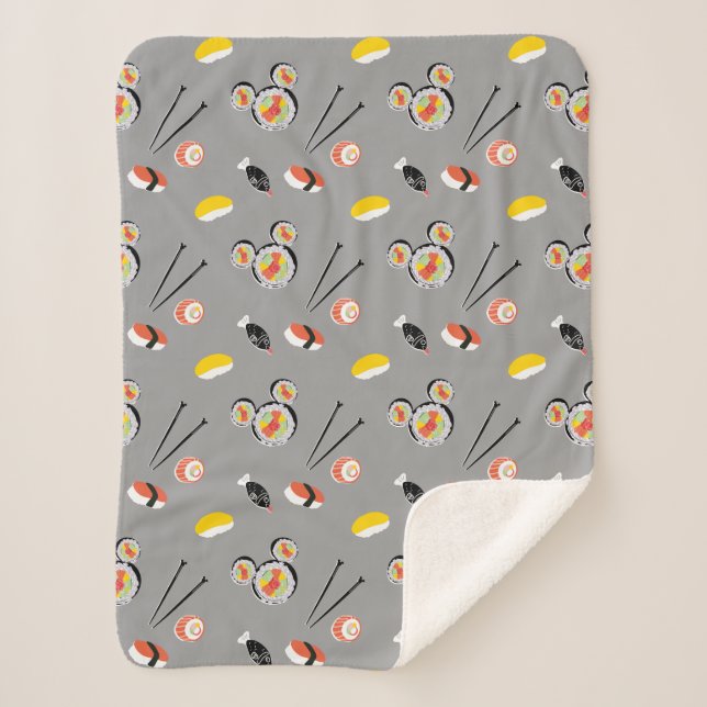 Couverture Sherpa Mickey Mouse Sushi Icon Motif (Devant)