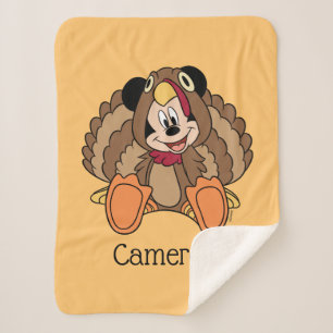 Couverture Sherpa Mickey Mouse Thankesgiving Turquie