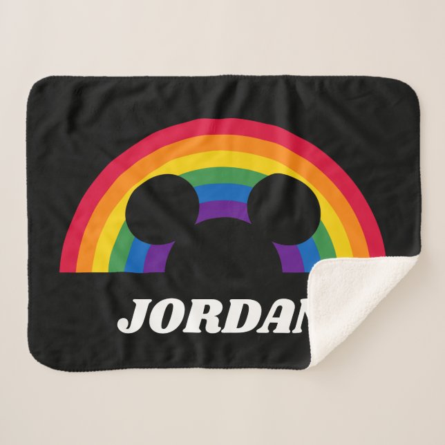 Couverture Sherpa Mickey Rainbow Cutout (Devant (Horizontal))