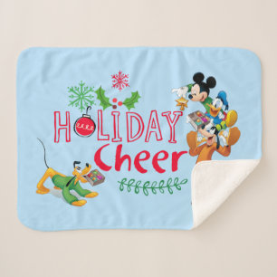 Couverture Sherpa Mickey Spreading Holiday Cheval