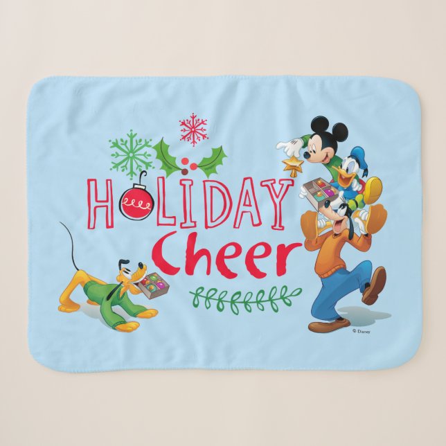 Couverture Sherpa Mickey Spreading Holiday Cheval (Devant (Horizontal))