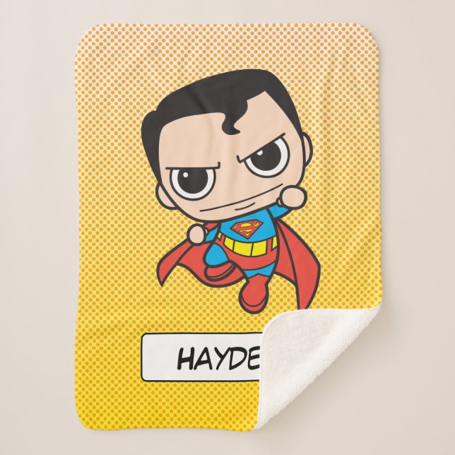 Couverture Sherpa Mini Superman volant (Devant)