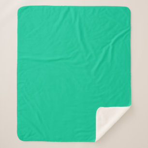 Couverture Sherpa Minimaliste professionnel Solid Caraïbes Vert