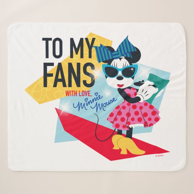 Couverture Sherpa Minnie | À mes fans avec amour (Devant (Horizontal))