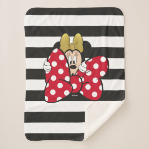 Couverture Sherpa Minnie   Cravate de fond