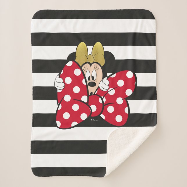 Couverture Sherpa Minnie | Cravate de fond (Devant)