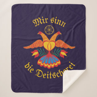 Couverture Sherpa Mir sinn die Deitscherei - Deitschi Faahne Blanket