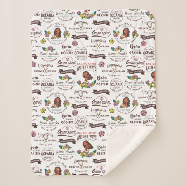 Couverture Sherpa Moana | Bold Motif aventurier (Devant)