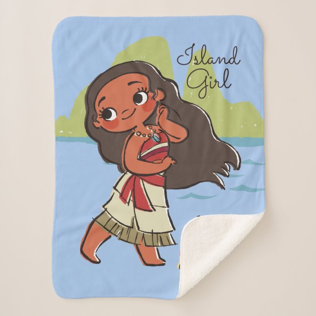 Couverture Sherpa Moana | Island Girl (Devant)