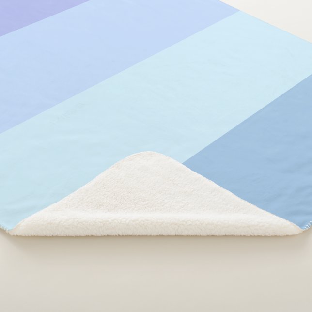 Couverture Sherpa Modèle de couleurs pastel d'hiver (3/4)