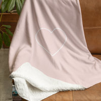 Moderne Pastel Rose & Coeur Minimaliste Beau Cadea