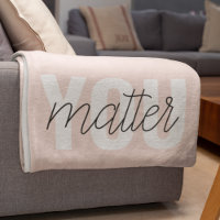 Moderne Pastel Rose Vous Comptez Inspiration Citat