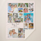 Moderne Personnalisé 19 Photo Collage rose Grey