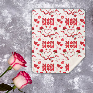 Couverture Sherpa MOM/WOW : Une lettre d'amour en rouge sur blanc