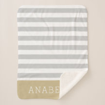 Monogramme Gris et Gris d'or | Couleurs modifiable