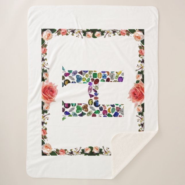 Couverture Sherpa Monogramme H (Devant)