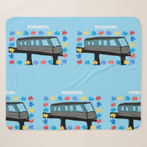 Monorail voiture montagnes russes puzzle autisme