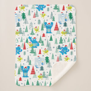 Couverture Sherpa Monsters Inc.   Mike & Sulley Motif de Noël