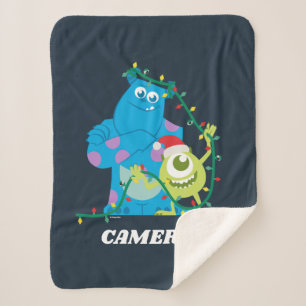 Couverture Sherpa Monsters Inc.   Noël - Sulley & Mike