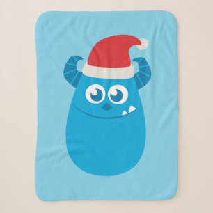 Couverture Sherpa Monsters Inc.   Sulley Santa Hat Smile