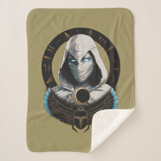 Couverture Sherpa Moon Knight Egyptian Scarab Graphic
