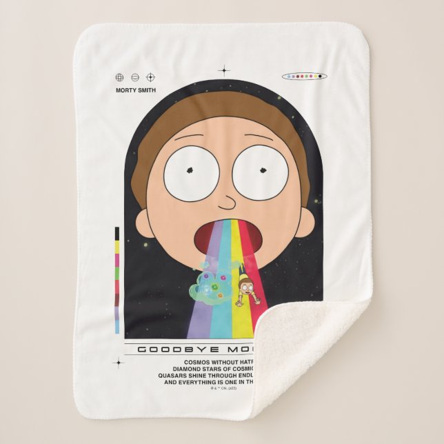 Couverture Sherpa Morty Goodbye Moonmen Citation Graphique (Devant)