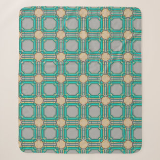 Couverture Sherpa motif abstrait