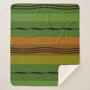 Couverture Sherpa motif abstrait moderne