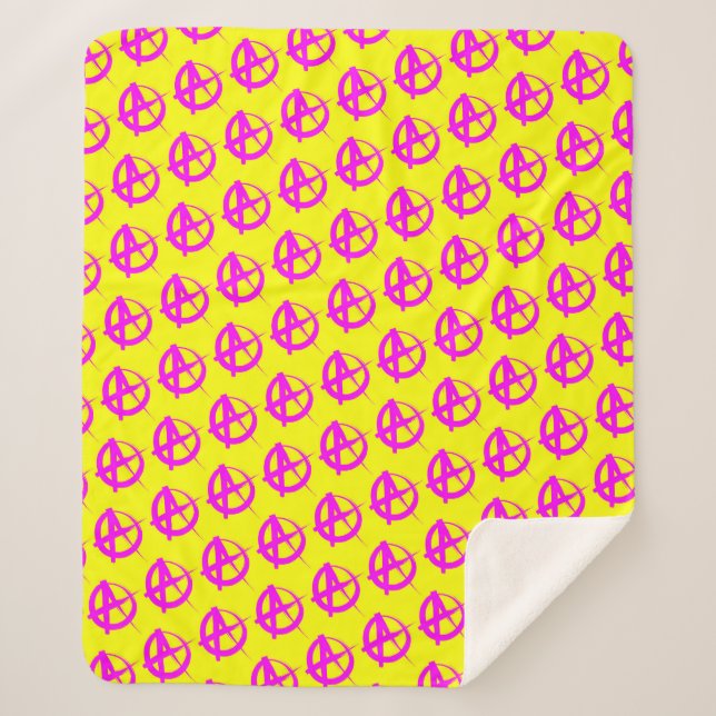 Couverture Sherpa Motif anarchique (Devant)