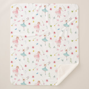Couverture Sherpa Motif Ballerina
