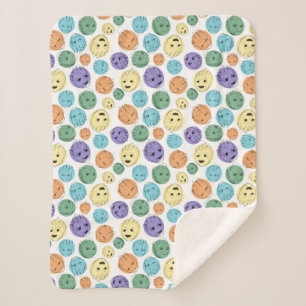 Couverture Sherpa Motif Cercle coloré Groot