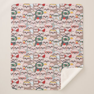 Couverture Sherpa Motif comique de paresse