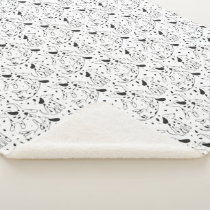 Couverture Sherpa Motif dalmate