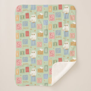 Couverture Sherpa Motif de bloc de lettres de Hedwig Post