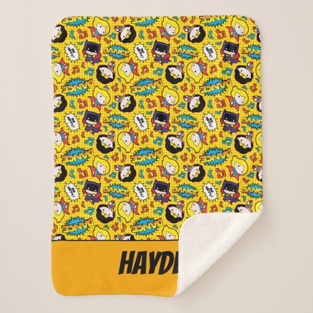 Couverture Sherpa Motif de danse Chibi Heroine (Devant)