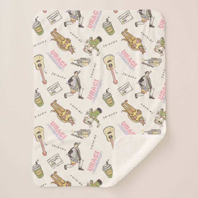 Couverture Sherpa Motif de dessin animé Tan FRIENDS™ (Devant)