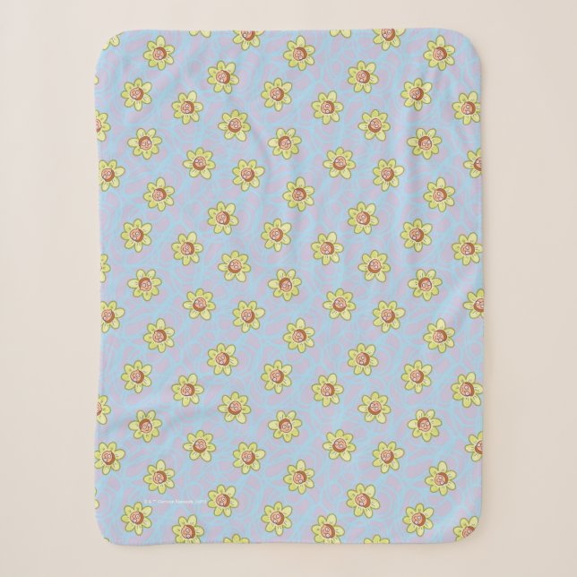 Couverture Sherpa Motif de fleurs Morty (Devant)