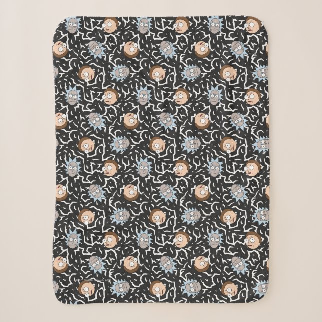 Couverture Sherpa Motif de foudre Rick et Morty (Devant)