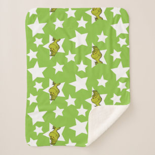 Couverture Sherpa Motif de l'étoile qui louche du Grinch