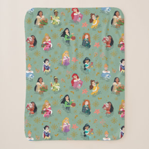 Couverture Sherpa Motif de Noël Disney Princess