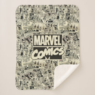 Couverture Sherpa Motif de pages de bandes dessinées Marvel