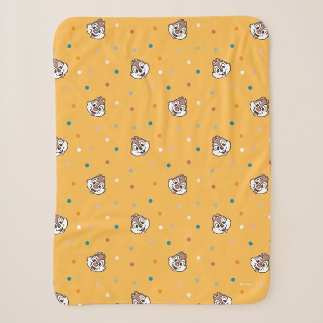 Couverture Sherpa Motif de points de puces et de puces (Devant)