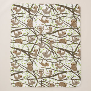 Couverture Sherpa Motif de sourire de paresse