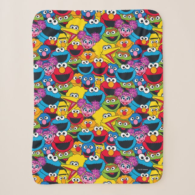 Couverture Sherpa Motif d'équipage de la rue Sesame (Devant)