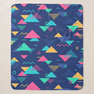 Couverture Sherpa Motif des années 80