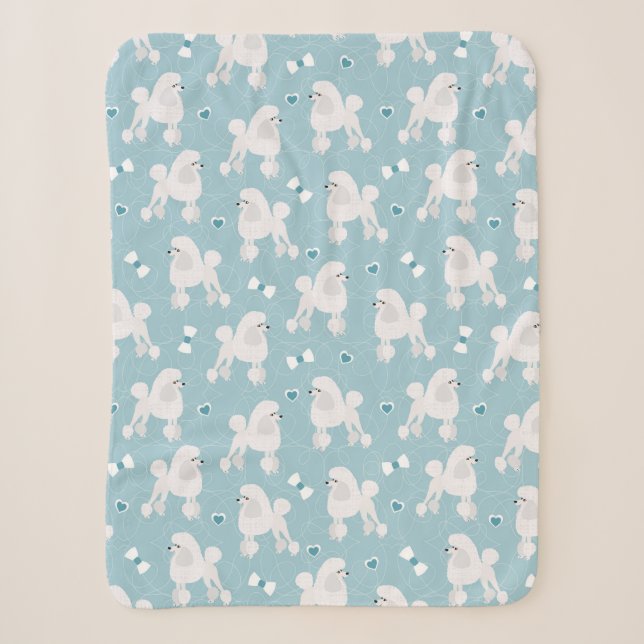 Couverture Sherpa Motif des nouilles et des vaches blanches (Devant)