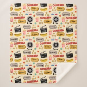 Couverture Sherpa Motif du cinéma