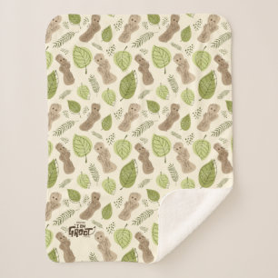 Couverture Sherpa Motif du feuillage Groot