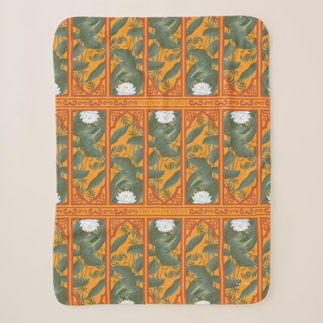 Couverture Sherpa Motif du panneau botanique du coucher de soleil -  (Devant)