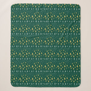 Couverture Sherpa Motif élégant avec une touche de Noël